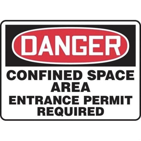 Accuform OSHA DANGER SAFETY SIGN CONFINED MCSP109VS MCSP109VS